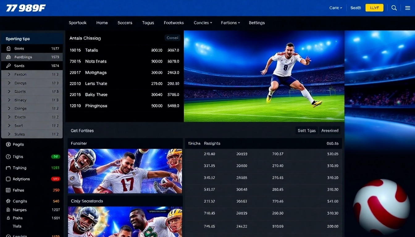 Engaging visual of a professional online betting dashboard emphasizing 789F COM’s trusted sports and casino services, designed for user engagement.