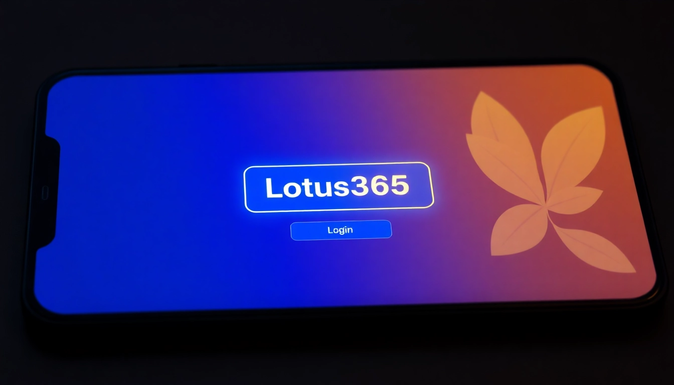 Secure Lotus365 Login interface on a digital device emphasizing user-friendly access and platform safety for online betting and casino games in India.
