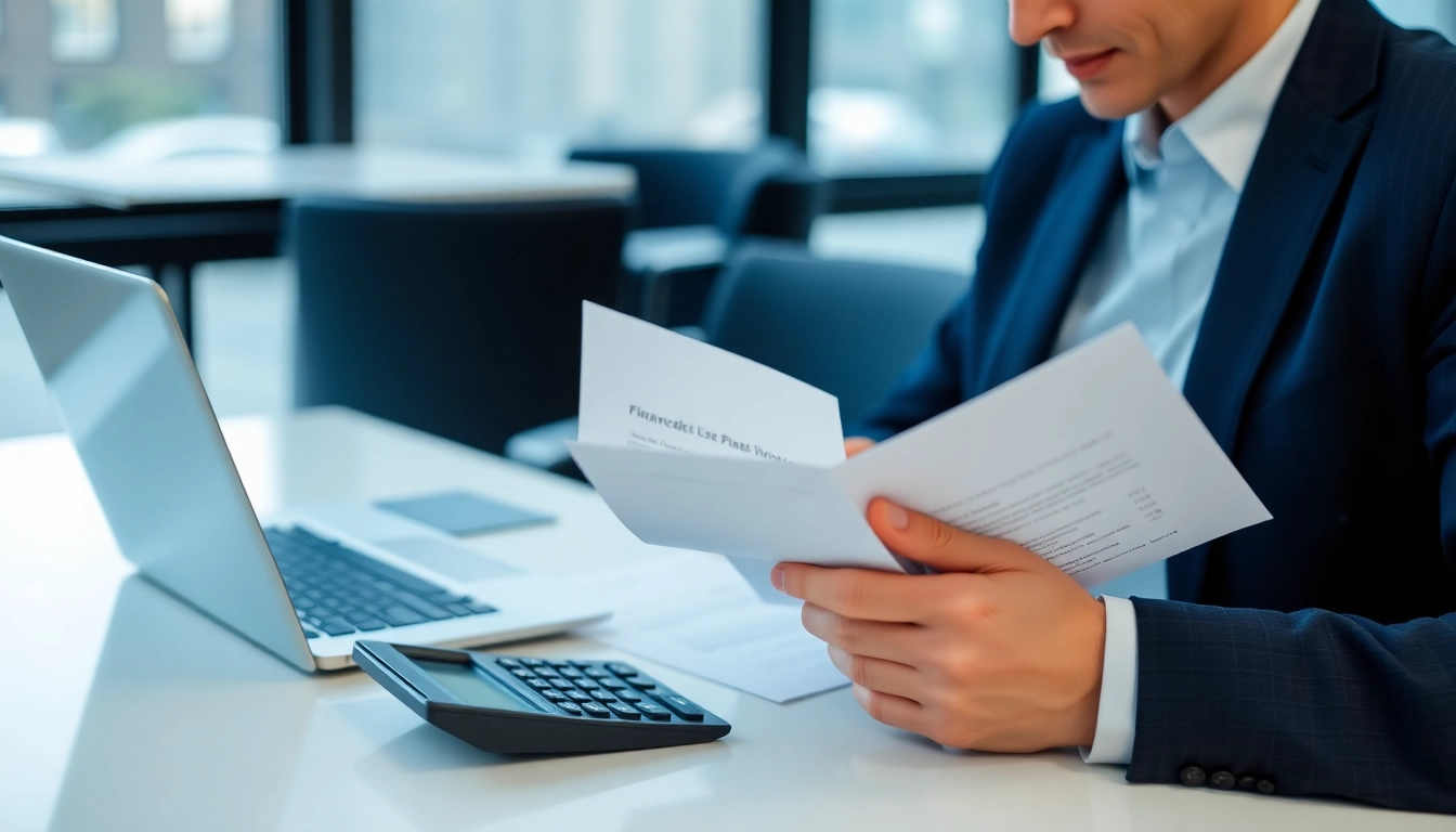 UK Pension Guide Financial advisor analyzing pension documents to assist clients' retirement