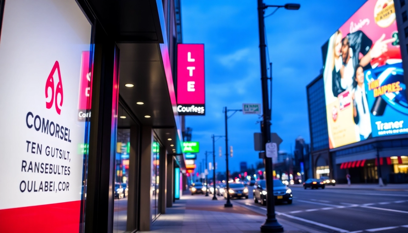 Leading sign company in Louisville installing bright custom illuminated business signs on