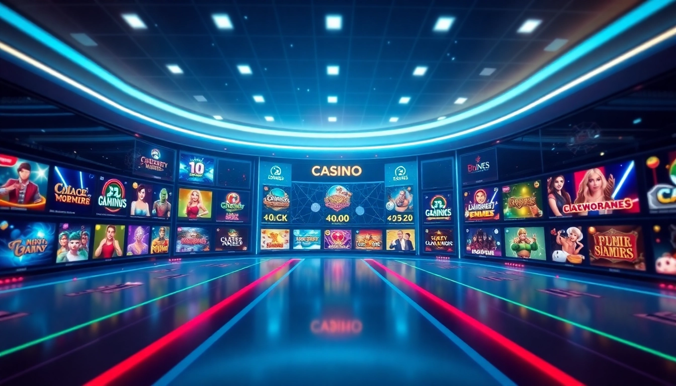 Professional image showcasing engaging casino siteleri platforms with vibrant game selections