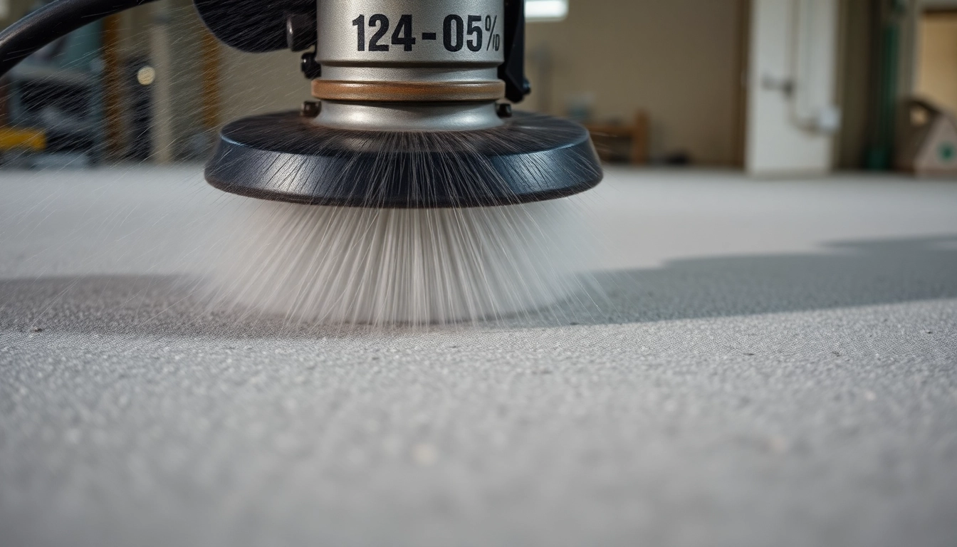 Professional concrete grinding Birmingham service removing stains for a durable floor finish